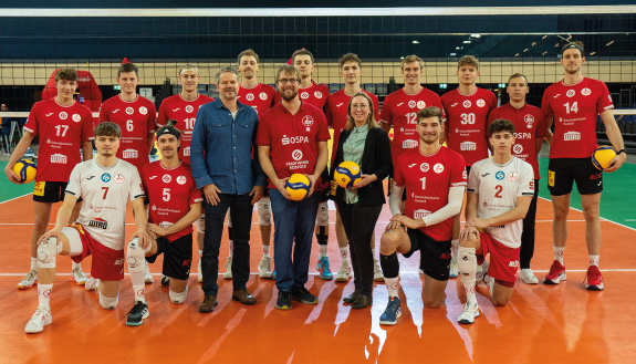 Gruppenbild der Mannschaft des SV Warnem&uuml;nde.