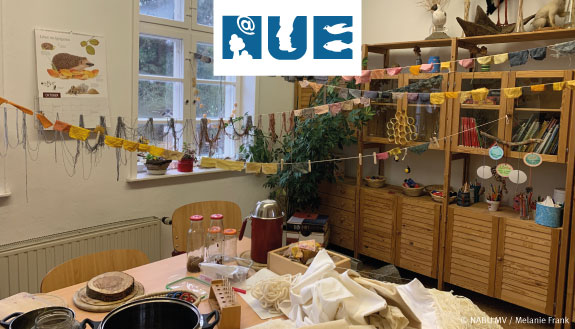 Blick in die Workshop-Werkstatt des Projekts "Am grünen Faden"