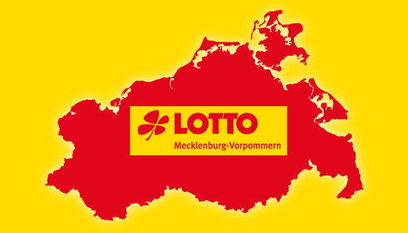 Landkarte Mecklenburg-Vorpommern mit mittig platziertem Unternehmenslogo
