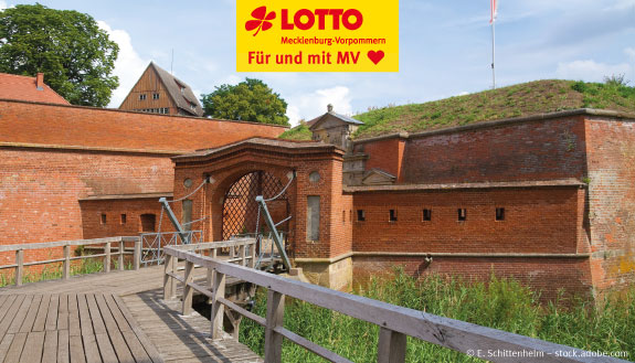 Die Zugbrücke vor der Festung Dömitz
