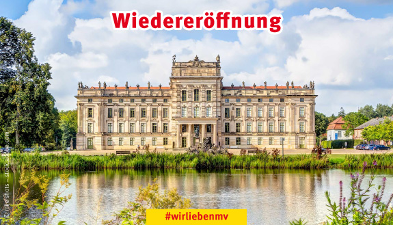 Blick auf Barockschloss Ludwigslust
