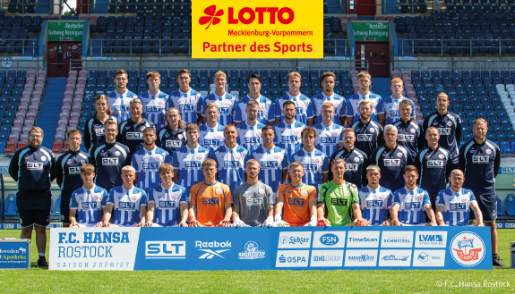 Mannschaftsfoto des F.C. Hansa Rostock