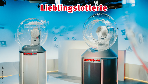 Ziehungsger&auml;t von LOTTO 6aus49 im Studio