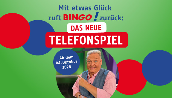 Michael Th&uuml;rnau und Infos zum Telefonspiel. Hintergrund gr&uuml;n.