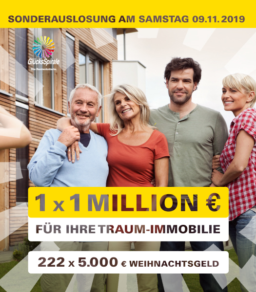 1 Million über GlücksSpirale-Sonderauslosung