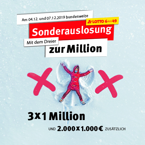 Mit dem Dreier zur Million: Die Nikolaus-Sonderauslosung