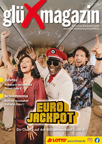 Titel gl&uuml;Xmagazin 16/2026 - Kostenlose Kundenzeitschrift von LOTTO MV