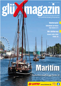 Titel glüXmagazin 29/2025 - Kostenlose Kundenzeitschrift von LOTTO Mecklenburg-Vorpommern