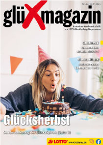 Titel glüXmagazin 45/2025 - Kostenlose Kundenzeitschrift von LOTTO MV