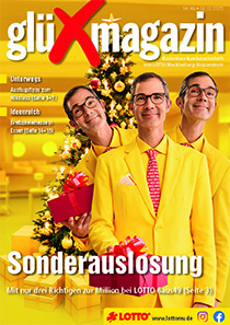 Titel glüXmagazin 49/2025 - Kostenlose Kundenzeitschrift von LOTTO MV